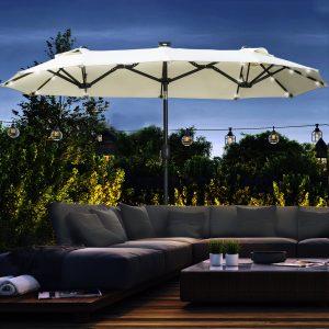 Gyngestol med armlæn, havestol, afslapningsstol til altan og terrasse, lasteevne op til 130 kg, lysebrunt grantræ