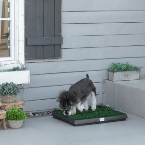 Kæledyrstoilet kunstgræs hundetoilet lejlighed balkon 63x51x6cm